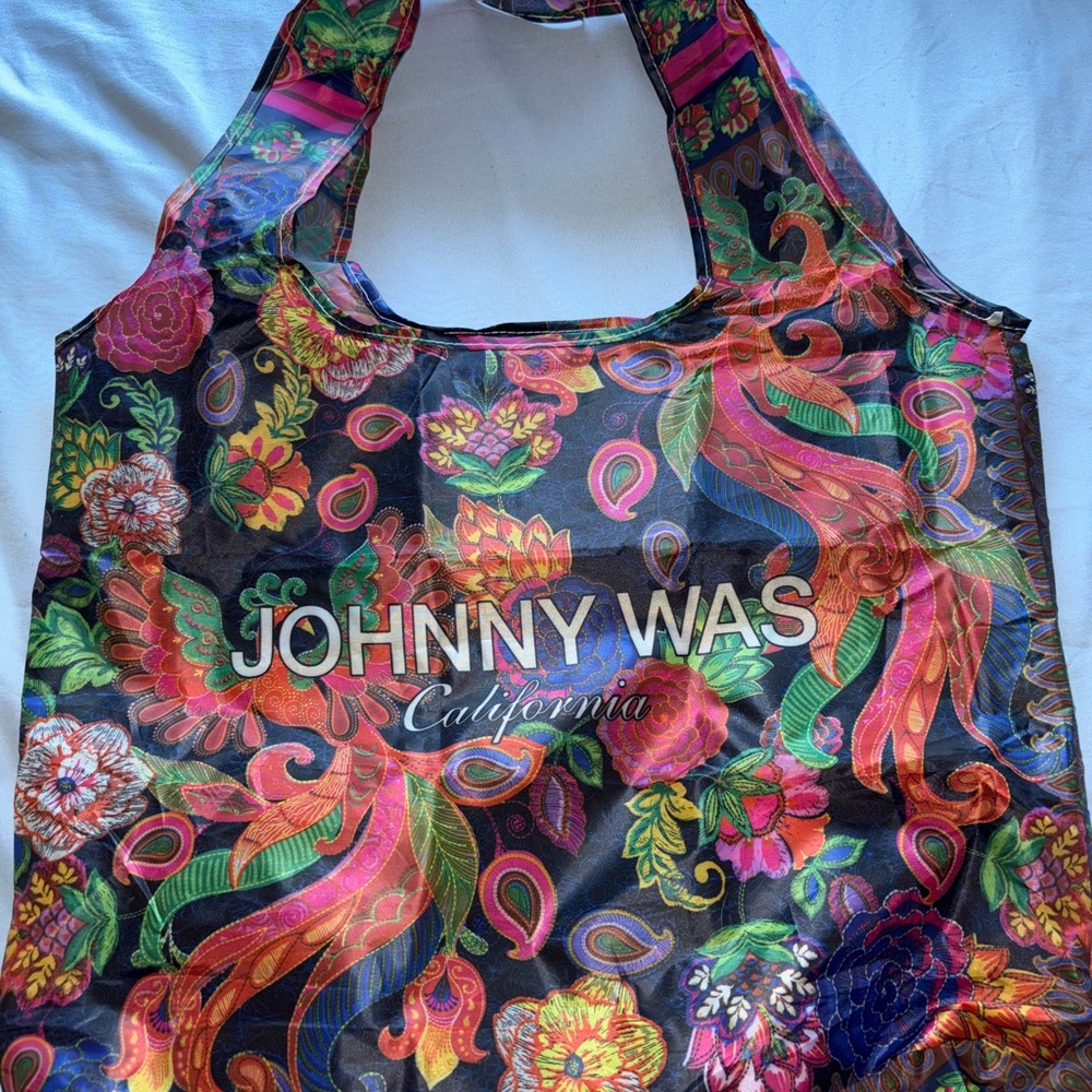 Johnny Was Multicolor Floral Tote Bag